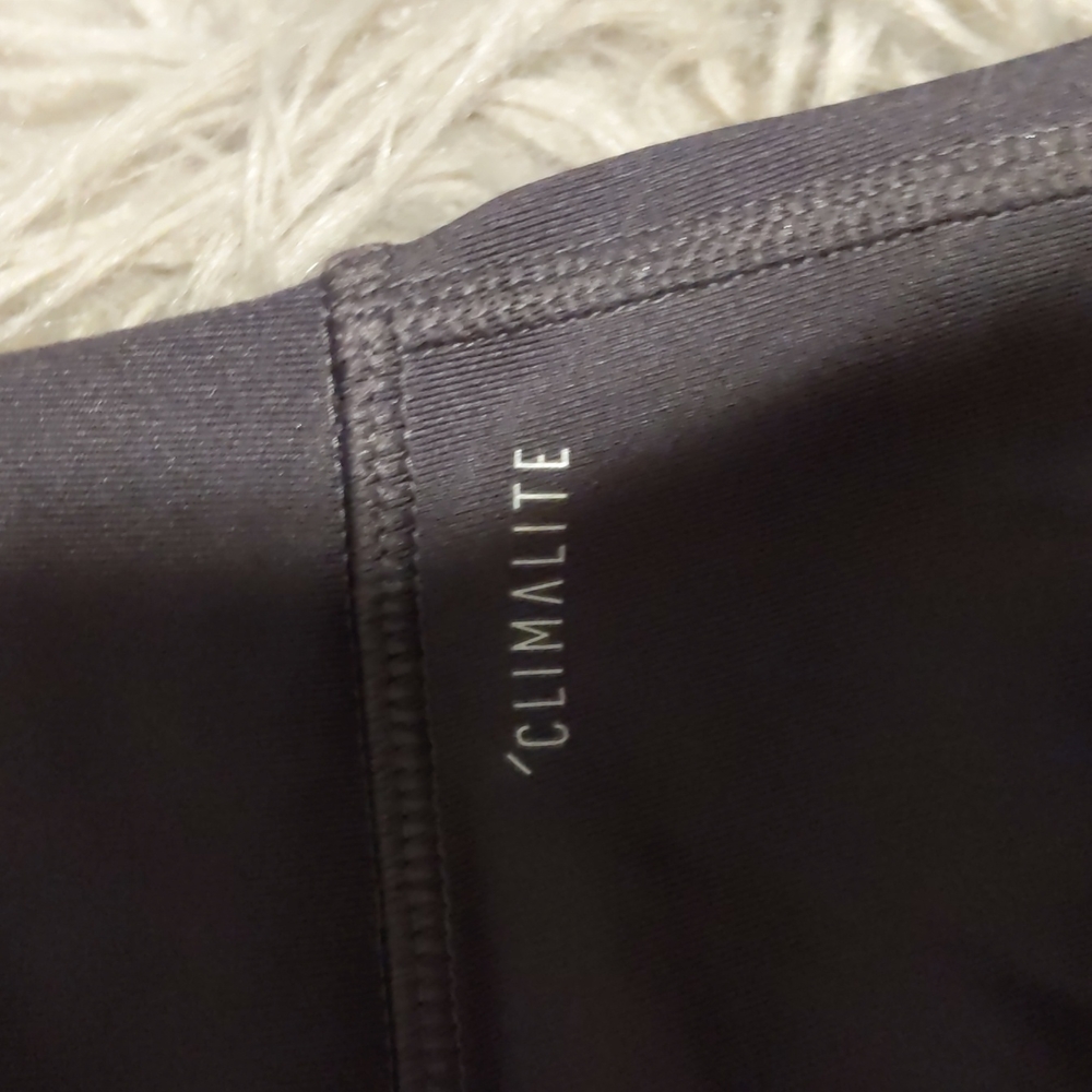 Adidas Climalite Cropped Teal and Black Athletic Leggings - Picture 6 of 7